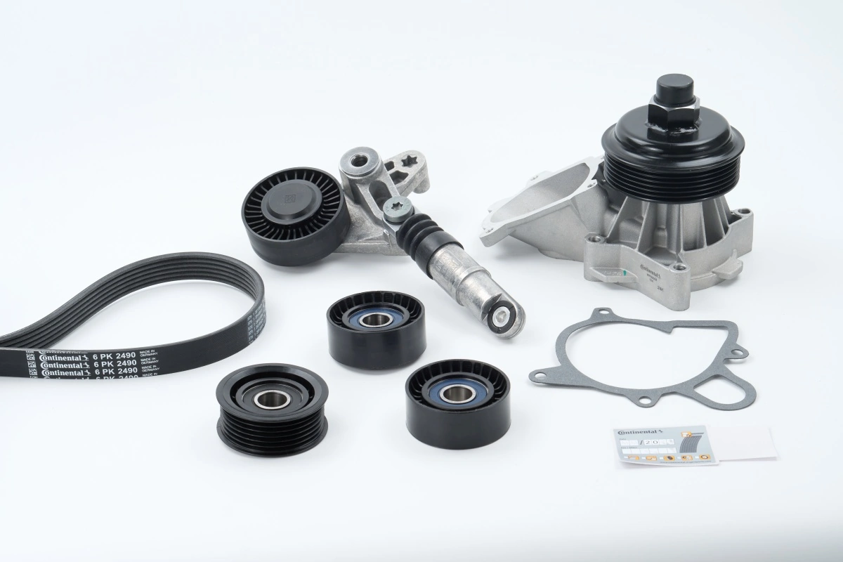 Water Pump + V-ribbed Belt Kit